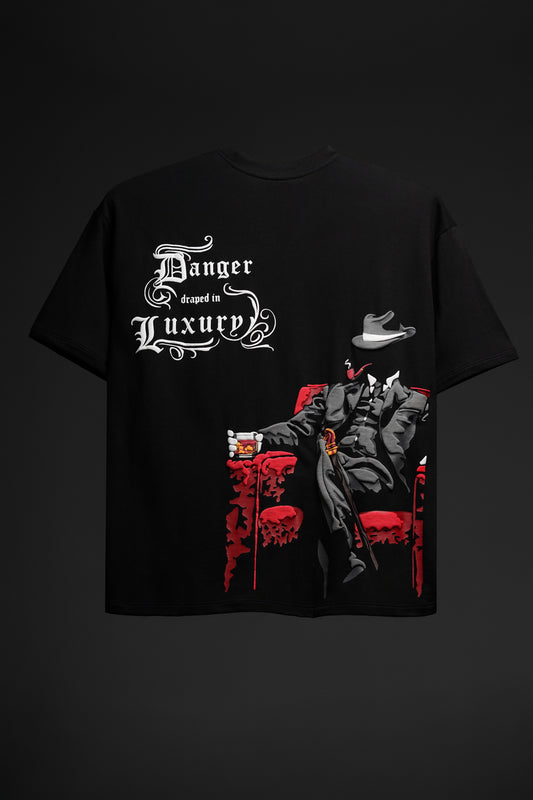 DANGER DRAPED IN LUXURY TEE