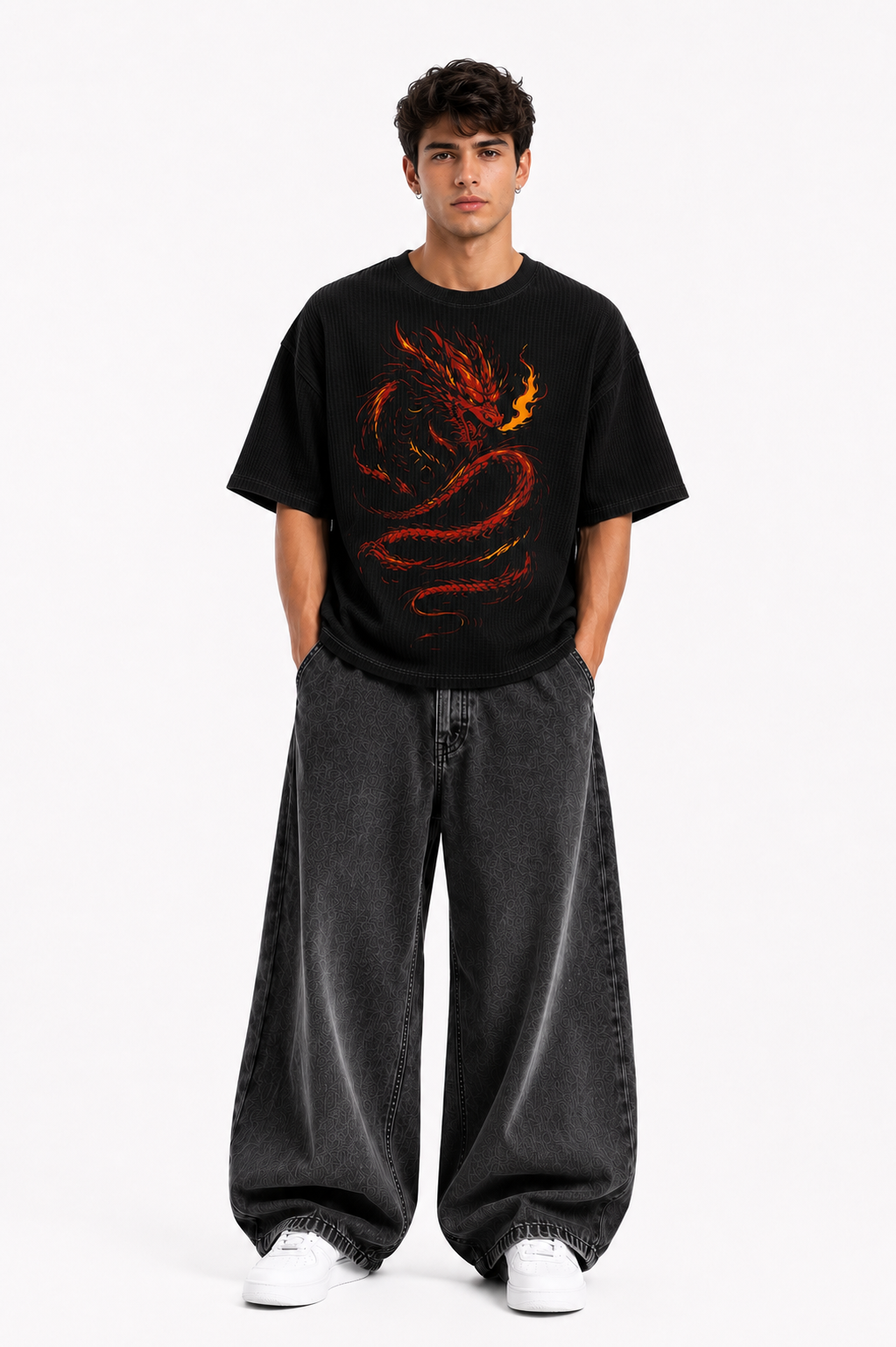 DRAGON WAFFLE TEE