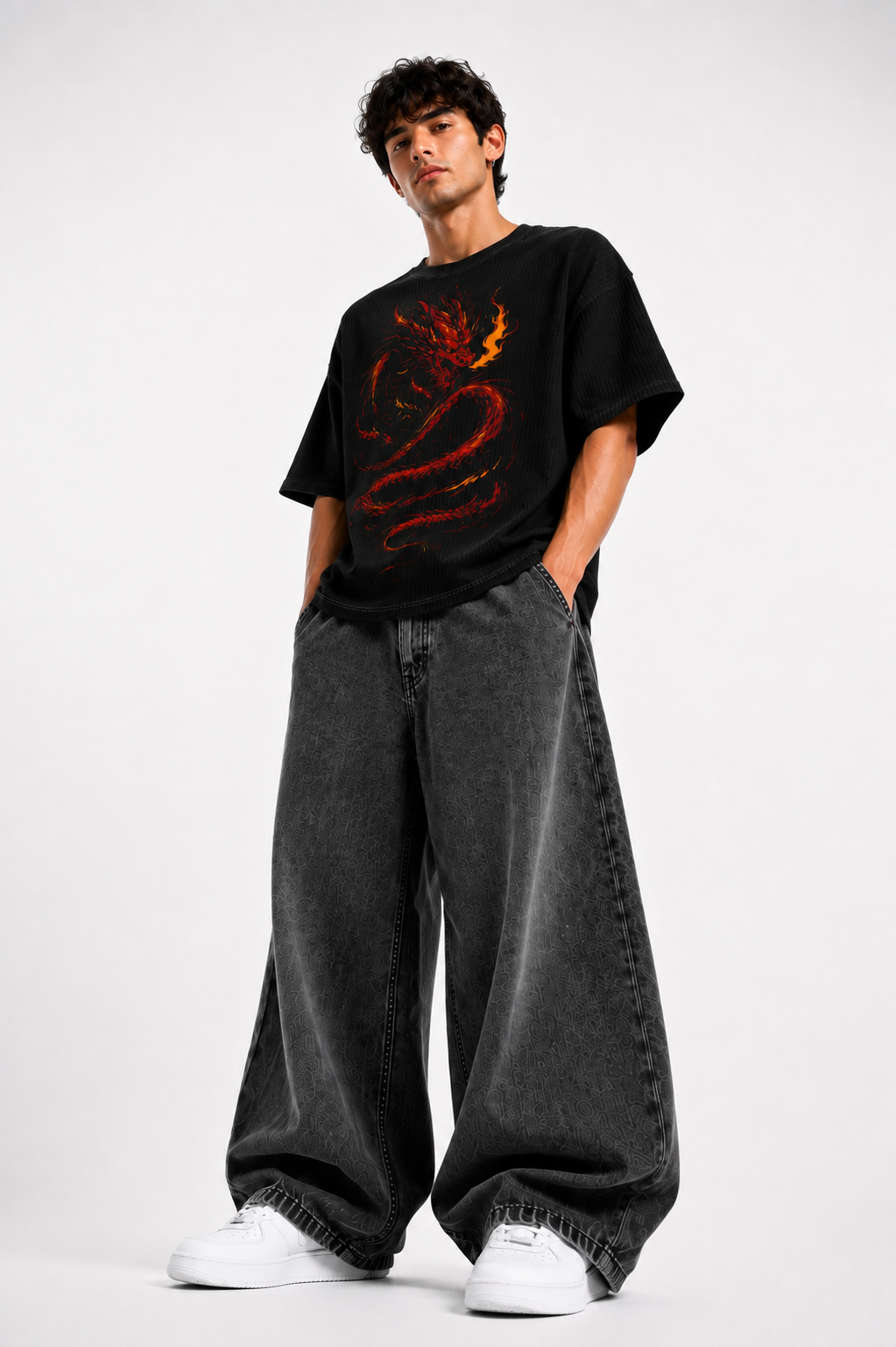 DRAGON WAFFLE TEE