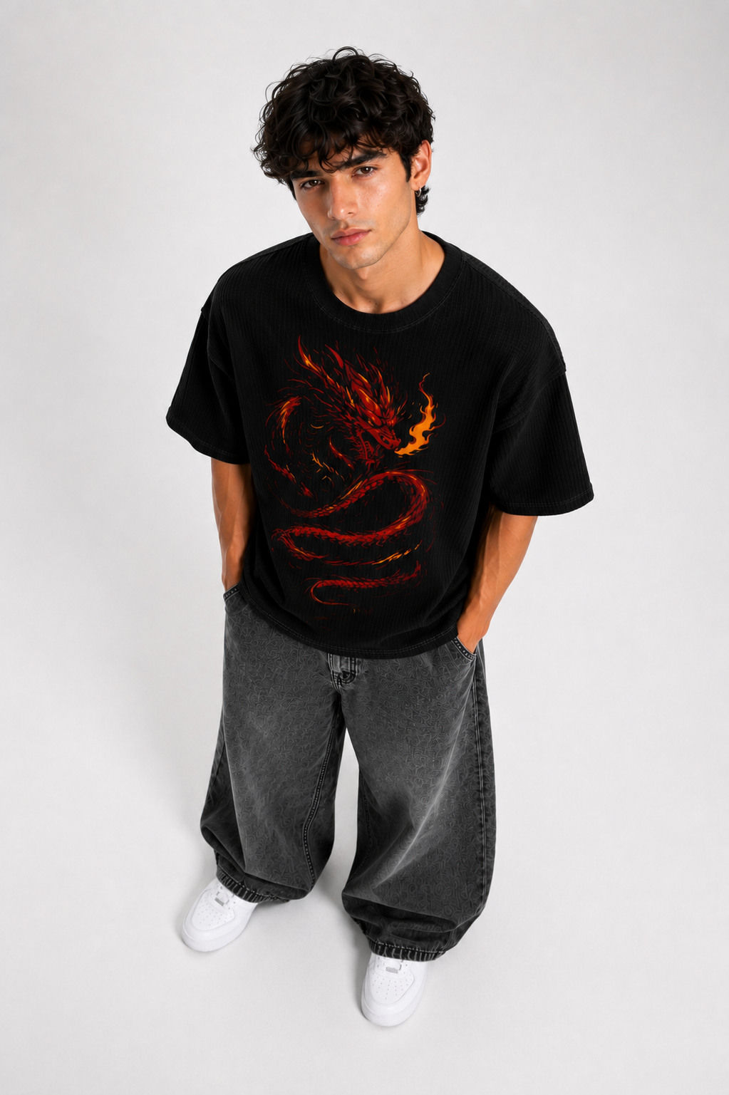DRAGON WAFFLE TEE
