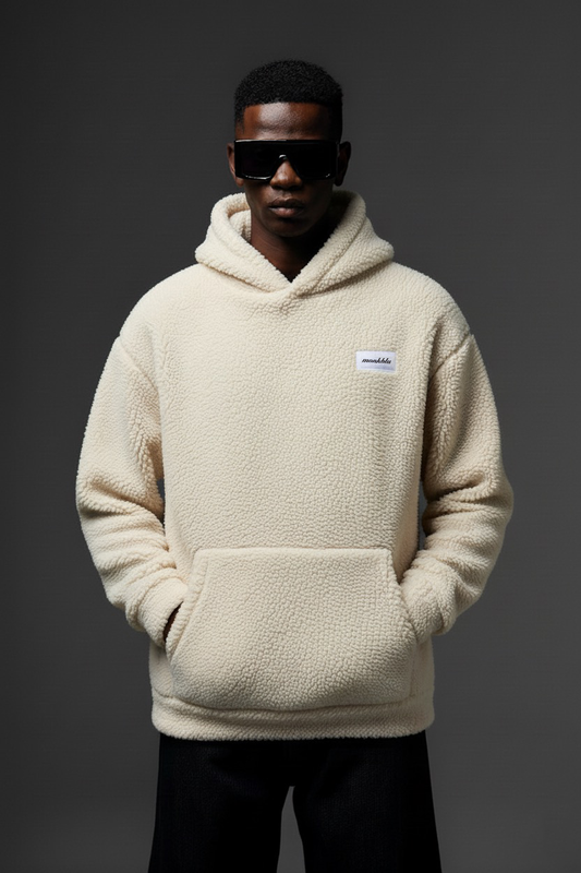 SHERPA HOODIE - OFF WHITE