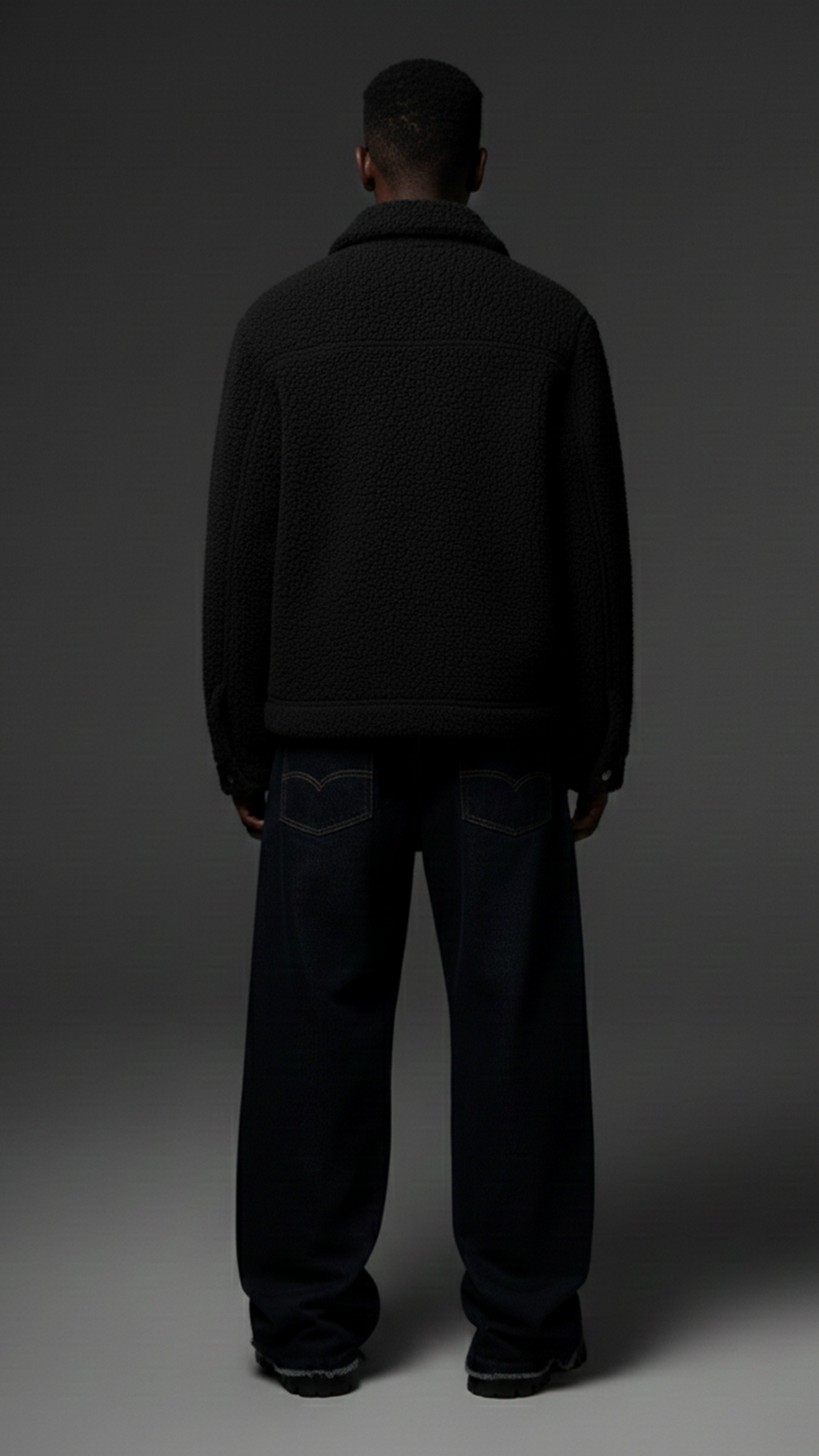 SHERPA JACKET - BLACK