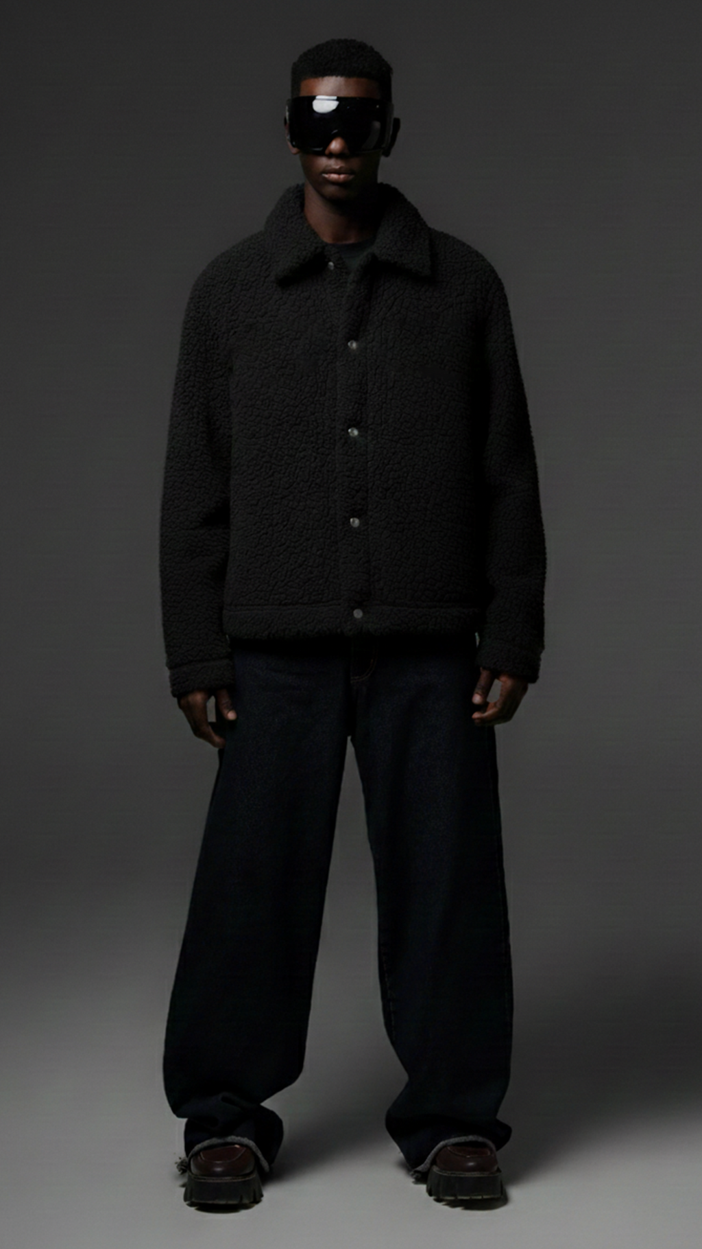 SHERPA JACKET - BLACK