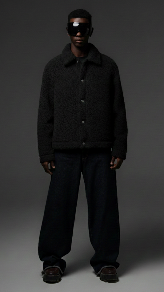 SHERPA JACKET - BLACK